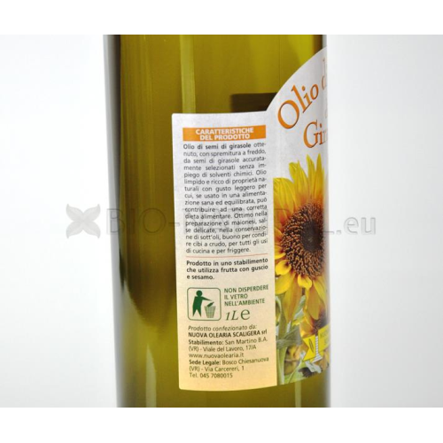 SUNFLOWER Seeds Oil 1 L - Nuova Olearia Scaligera